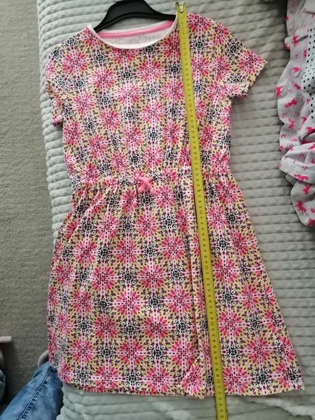 Letné šaty, top stav,len oprate, f&f,146