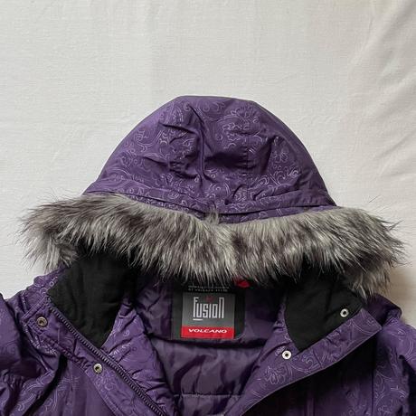 Fialová dámska zimná vetrovka volcano 38, m