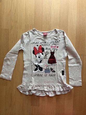 Dievčenské tričko minie, disney,122