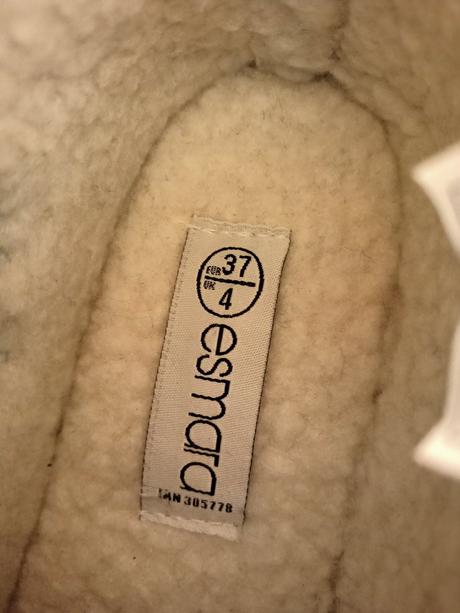 Dámske vysoké zateplené papuče, 37