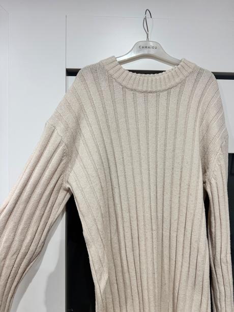 Kremove pletene šaty h&m, h&m,m