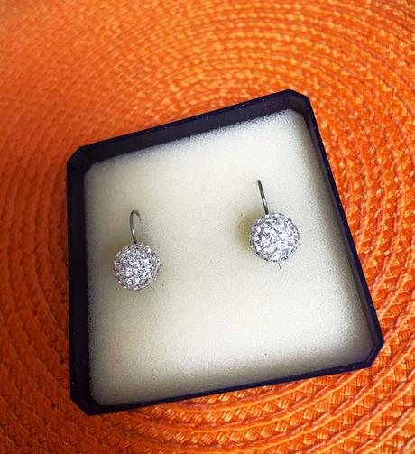 Štrasové náušnice, swarovski