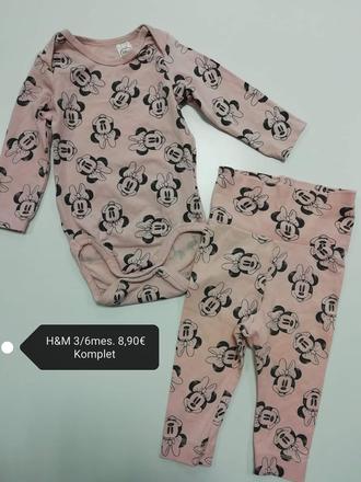 Bavlnená súprava minnie disney, h&m,68