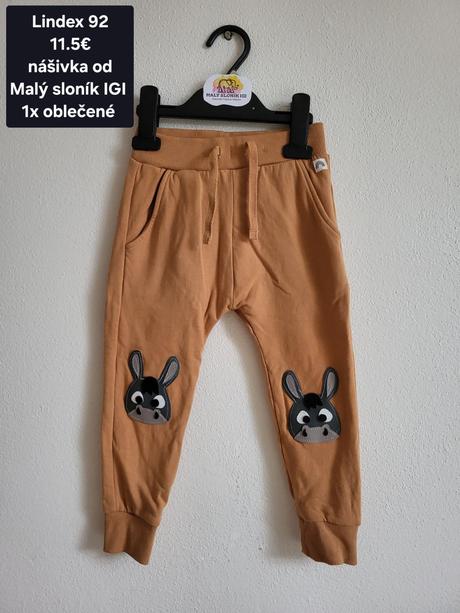 Lindex 92 tepláky, nasivka od maly slonik igi 11.5, lindex,92