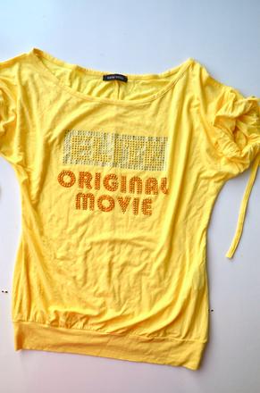 Tričko s nápisom, s