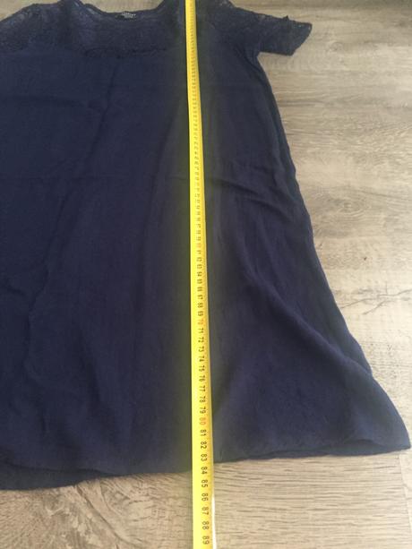 Tmavomodré šaty s cipkou, reserved,38