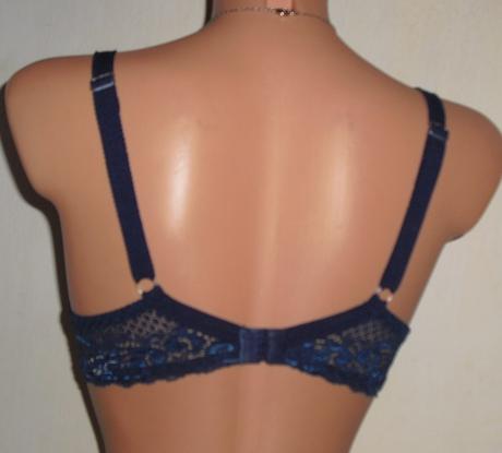 Modra cipkovana podprsenka, 75b
