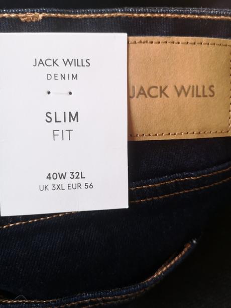 Jack wills pánske rifle veľkost 40w 32l, xxxl