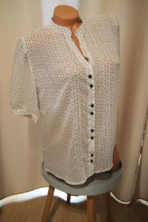 Bielo čierna košeľa, l, l