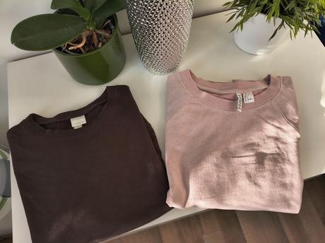 H&m basic bavlnené mikiny m-l, h&m,l
