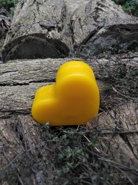 Voskové srdiečko na svadobnú výzdobu,