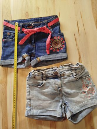 Riflové kraťasy s výšivkou a nastaviteľným pásom, pepperts,110