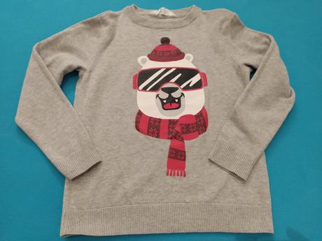 Sveter ľadový medveď, h&m,122