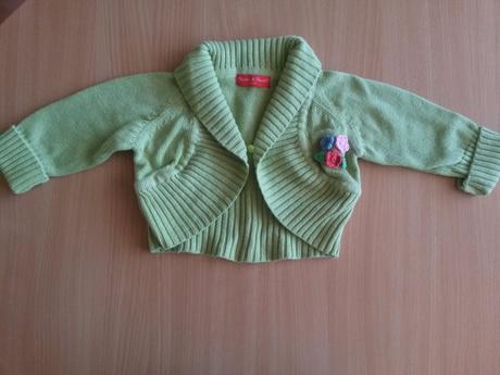 Hráškové zelené bolerko/svetrík, 92