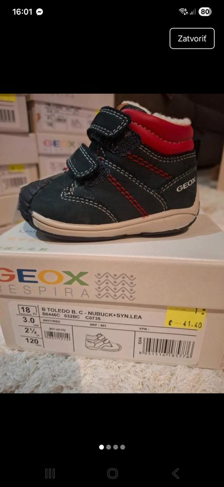 Nove geox čižmičky 18 za polovičnú cenu, geox,18