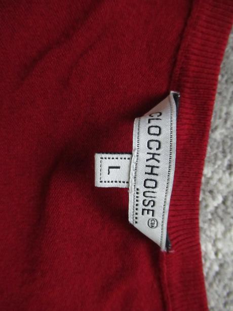 Bordový svetrík, clockhouse,l