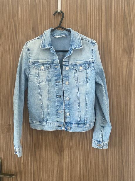 Riflová bunda, h&m,152