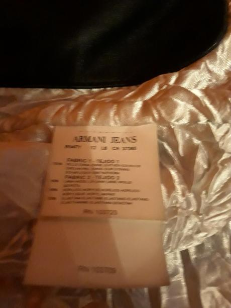 Armani jeans,kozenna bunda, bez chyb, armani,xl