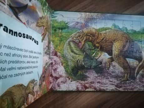 Puzzle kniha s dinosaura i, 