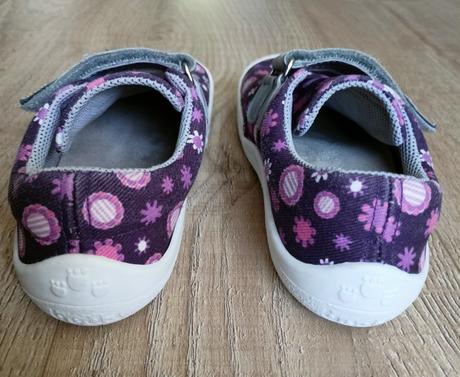 Textilné tenisky beda - violet flower, beda,30