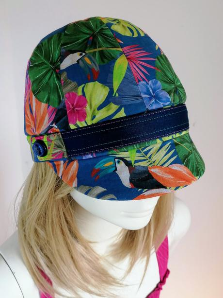 Letná čiapočka so šiltom pre dievčatko 3-7rokov, 104 / 110 / 116 / 122 / 128