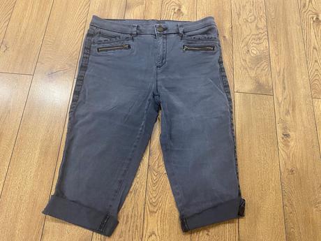 Trištvrťové rifľové nohavice - elastické, 38