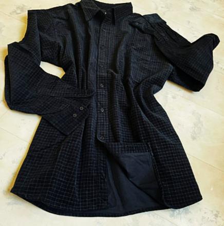 Teplá manchestrová košeľa, 4xl