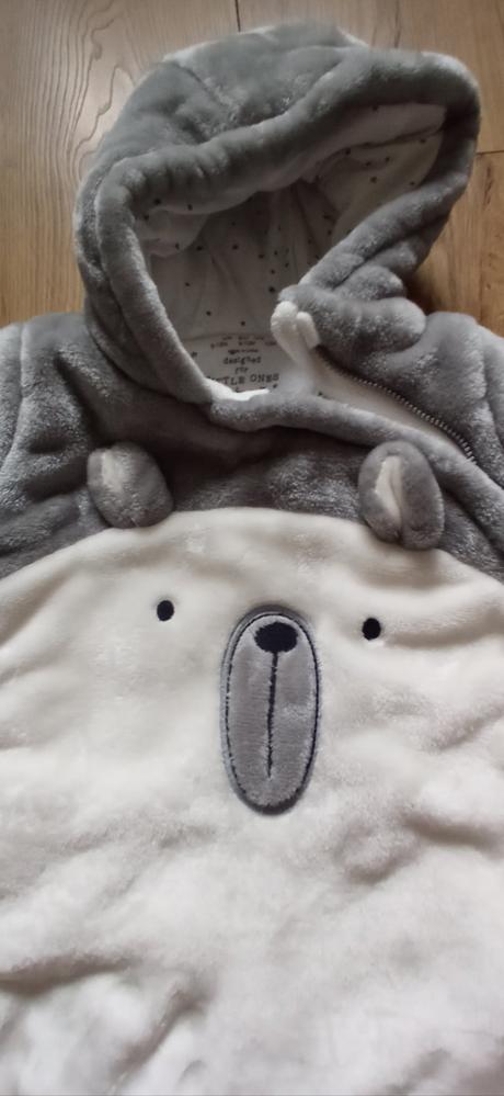 Zateplený overal pre bábätko od 6 mesiacov, tesco,74 / 80