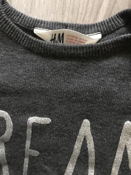 Svetrik motýlik 4-6 rokov, h&m,116