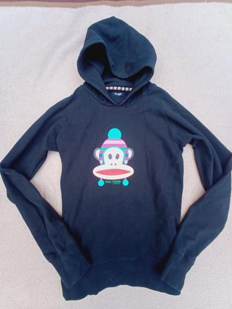 Paul frank čierna elastická mikina s kapucňou, m