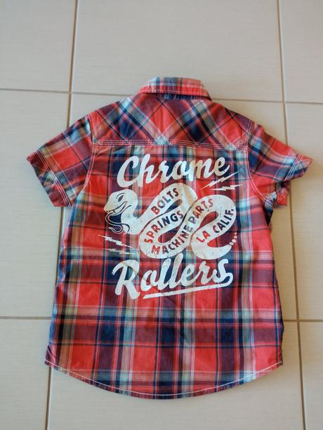 Krátka chlapčenská košeľa, h&m,122