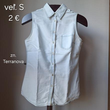 Košeľa bez rukávov, terranova,s