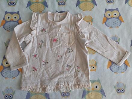 Kvietkované tričko/mikina zn.next veľ.74, next,74