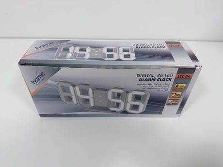 Moderný digitálny 3d led budík a hodiny, 