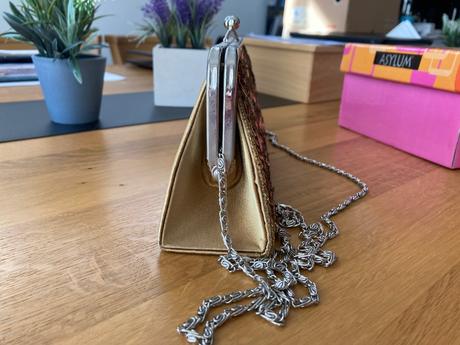 Topánky v zlatej farbe s kabelkou na ples,svadbu, asylum,39