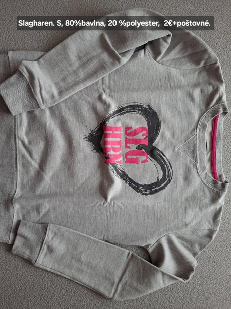 Dievčenská bledošedá mikina s potlačou., s