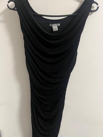Čierne krátke elegantné šaty, h&m,s
