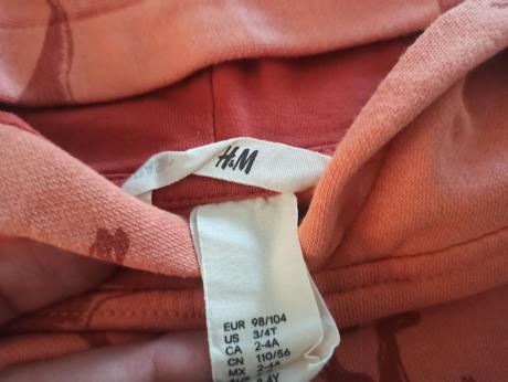H&m mikina s dinosaurami veľ. 98/104, h&m,98