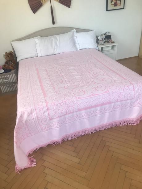 Vintage bavlnena deka na postel,