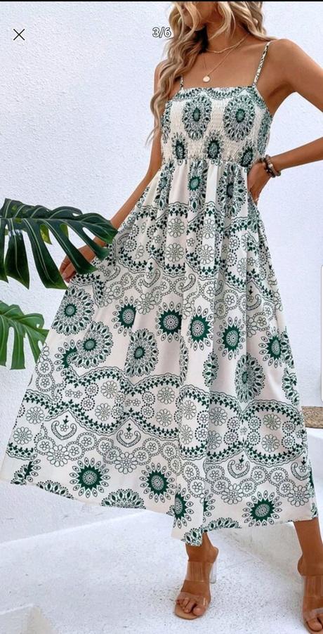 Šaty dlhé vzorované poštovné zdarma, l / m / s / xl