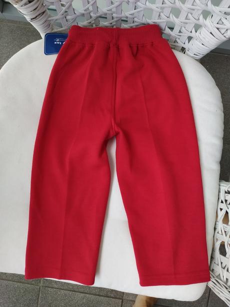 Červené tepláky, veľk. 98, nové, 98