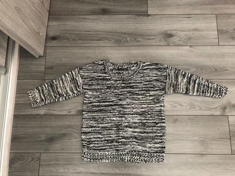 Čierno biely svetrik s 3/4 rukavom, primark,s