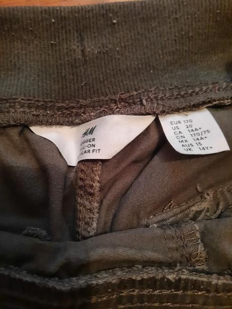 Chlapčenské nohavice, h&m,170