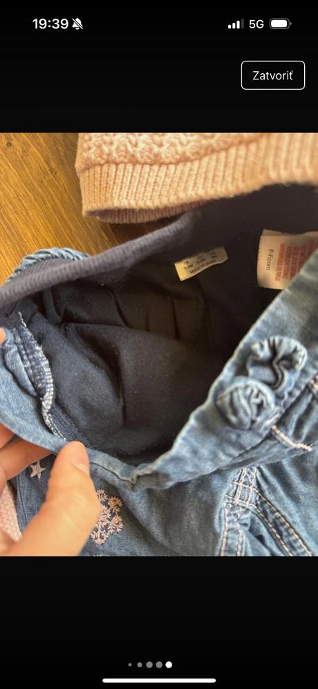 Teple oblečenie - svetrik, rifle a papučky, 68–80