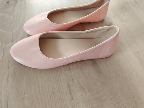 Nude jemne marhulove balerinky 38, 38