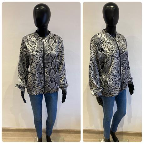 Dámska bombera bunda hadí vzor, xl