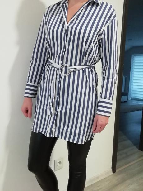 Predĺžená košeľa, bershka,s