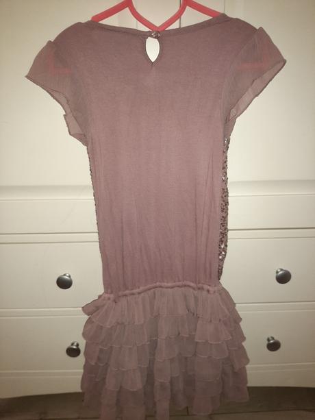 Flitríkové šaty next, top stav, next,122