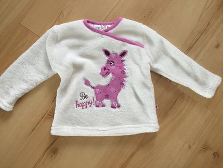 Nenosený plyšový svetrík +čiapka, kik,68