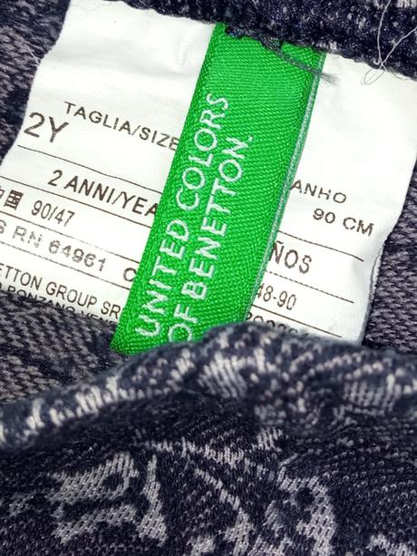 Dievčenské kvetované legíny benetton (2r.), benetton,92